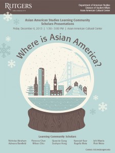 Asian American Studies Learning Community Scholars Presentations - Fall 2013