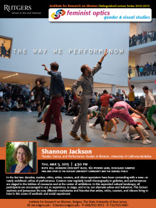IRW Distinguished Lecture Series: Shannon Jackson
